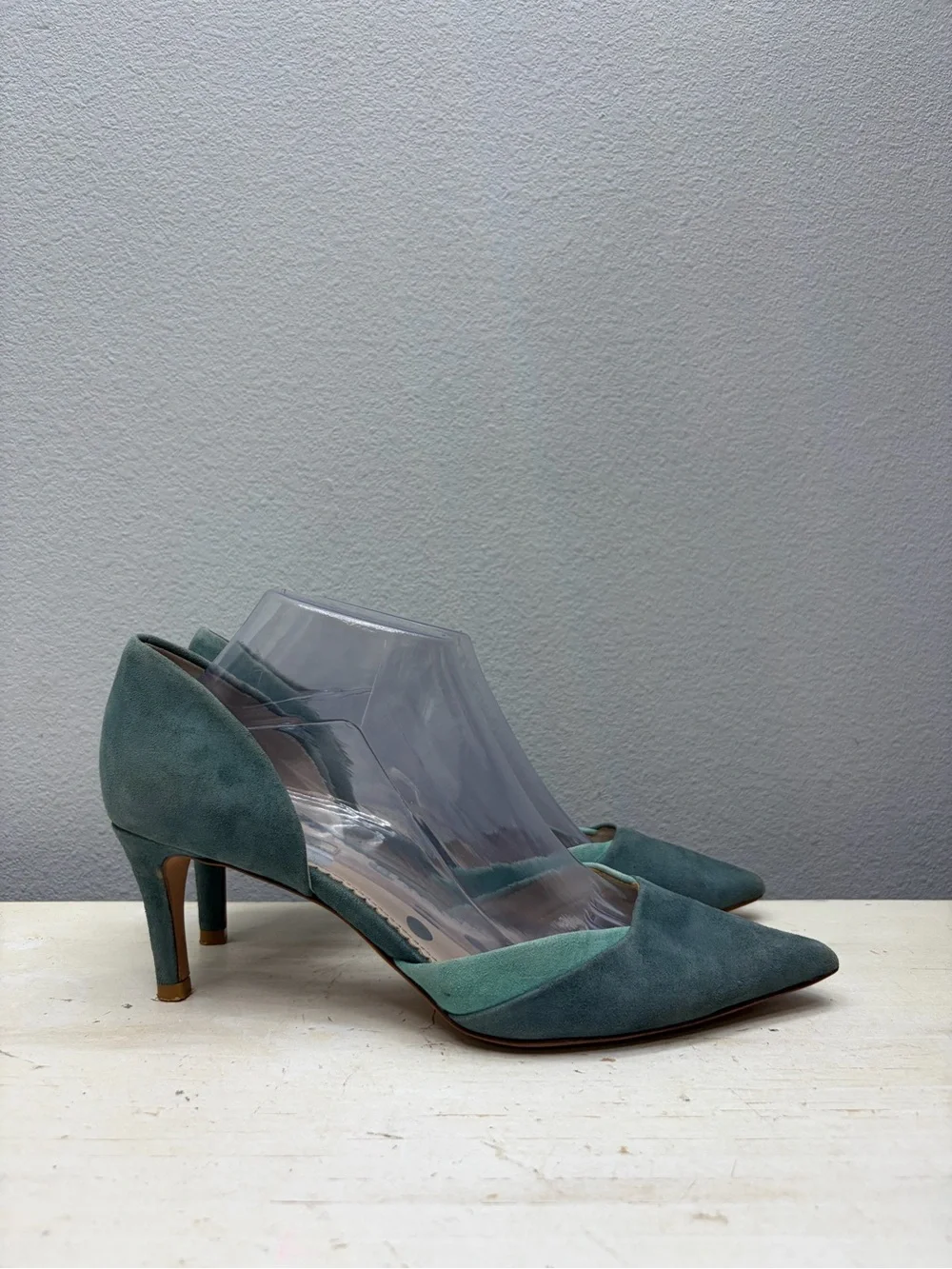 Boden Green Suede D’Orsay Pumps Size 41